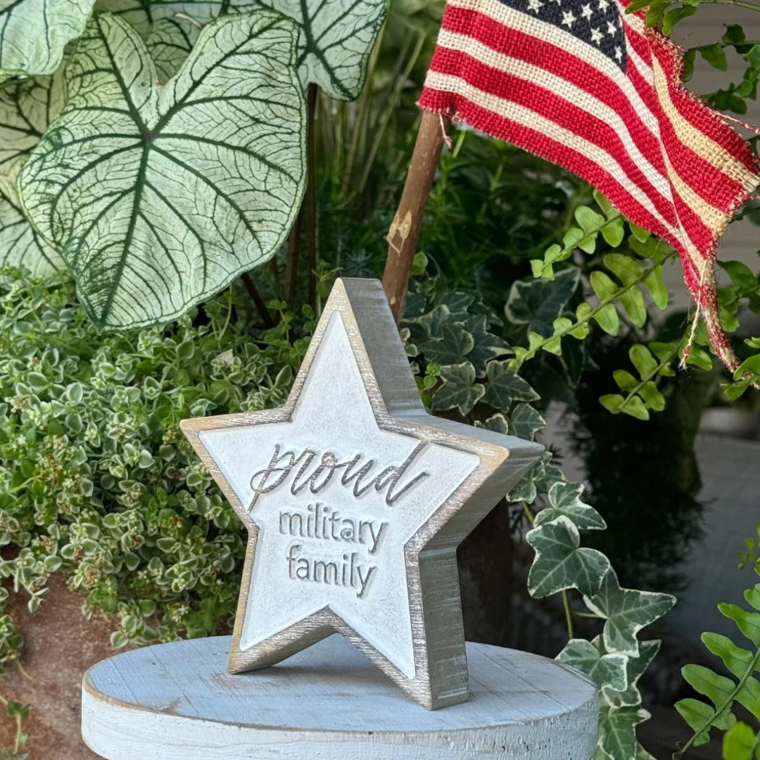 Military Family Carved Star