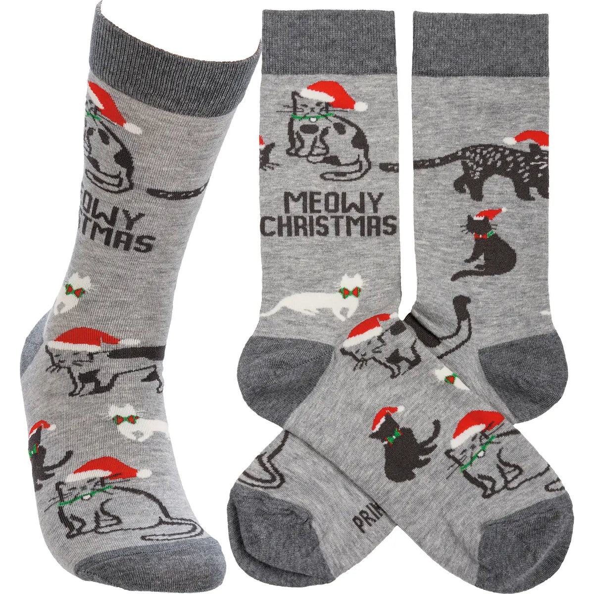 Meowy Christmas Socks