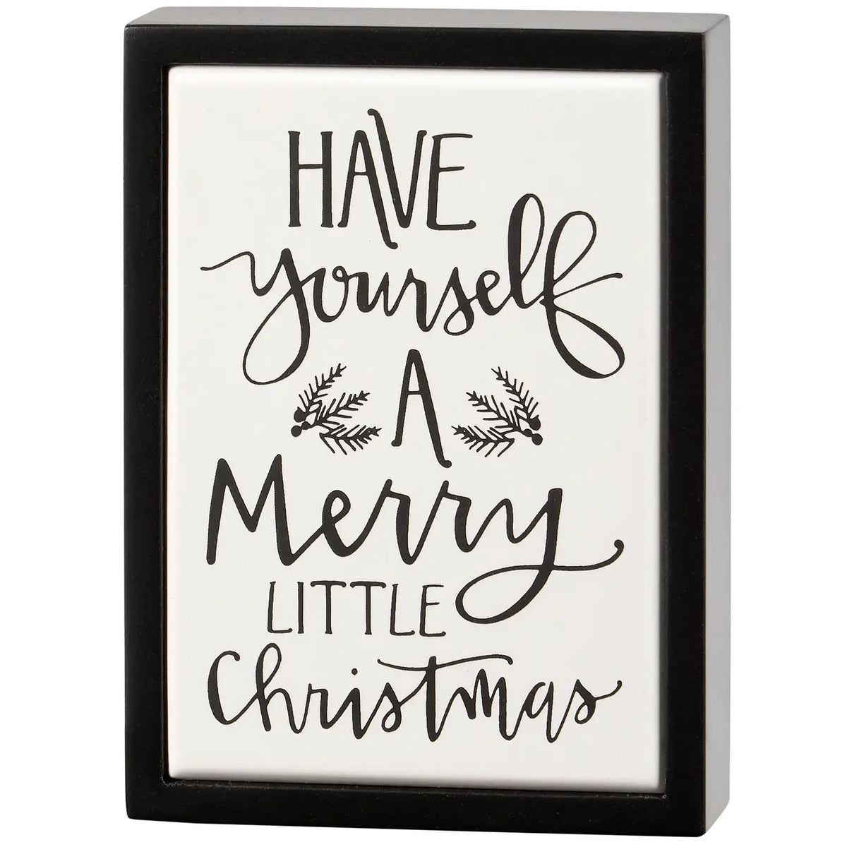 Merry Little Christmas Mini Box Sign