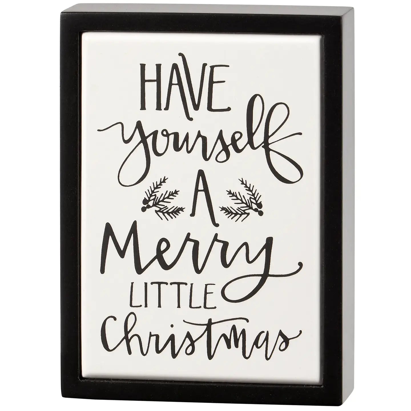 Merry Little Christmas Mini Box Sign