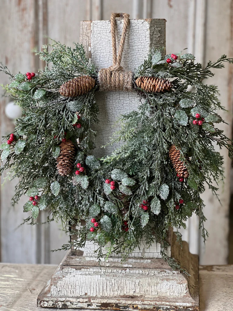 Holly Hill Cedar Hanging Wreath