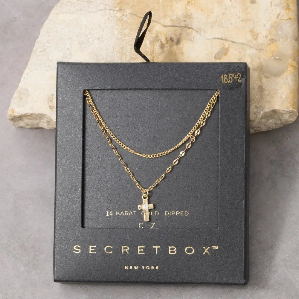 Cross Layered Necklace