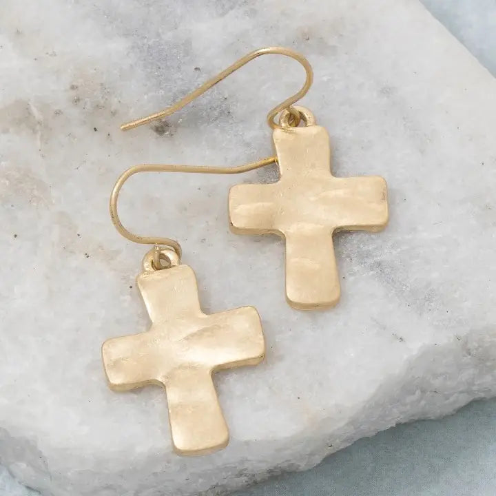 Cross Dangle Earrings