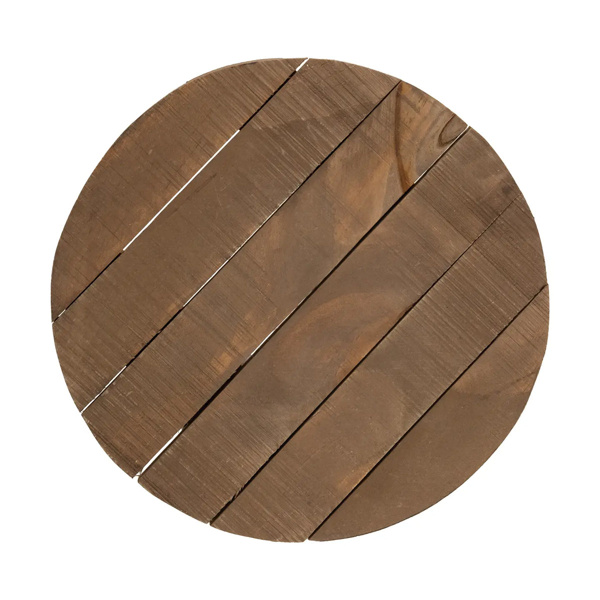 Stained Wood Round Riser