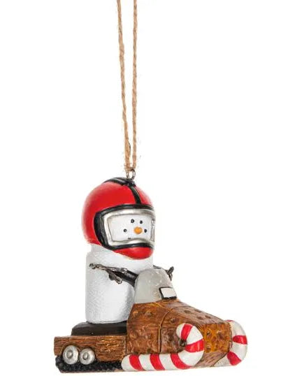S’mores Snowmobile Ornament