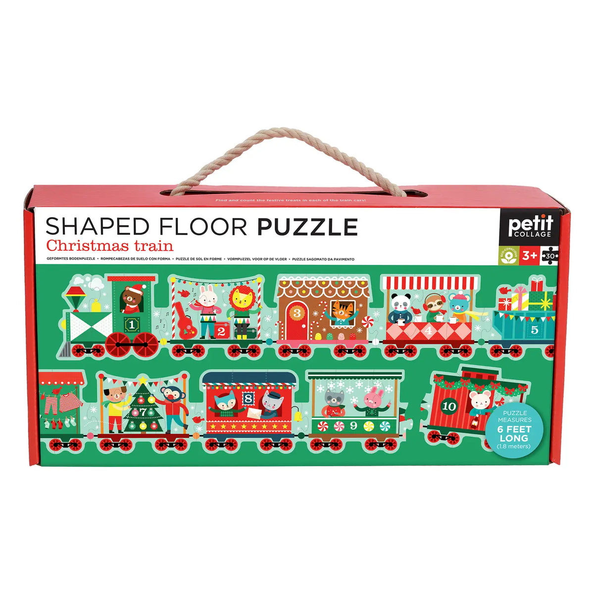 Christmas Train Shaped Floor Puzzle
