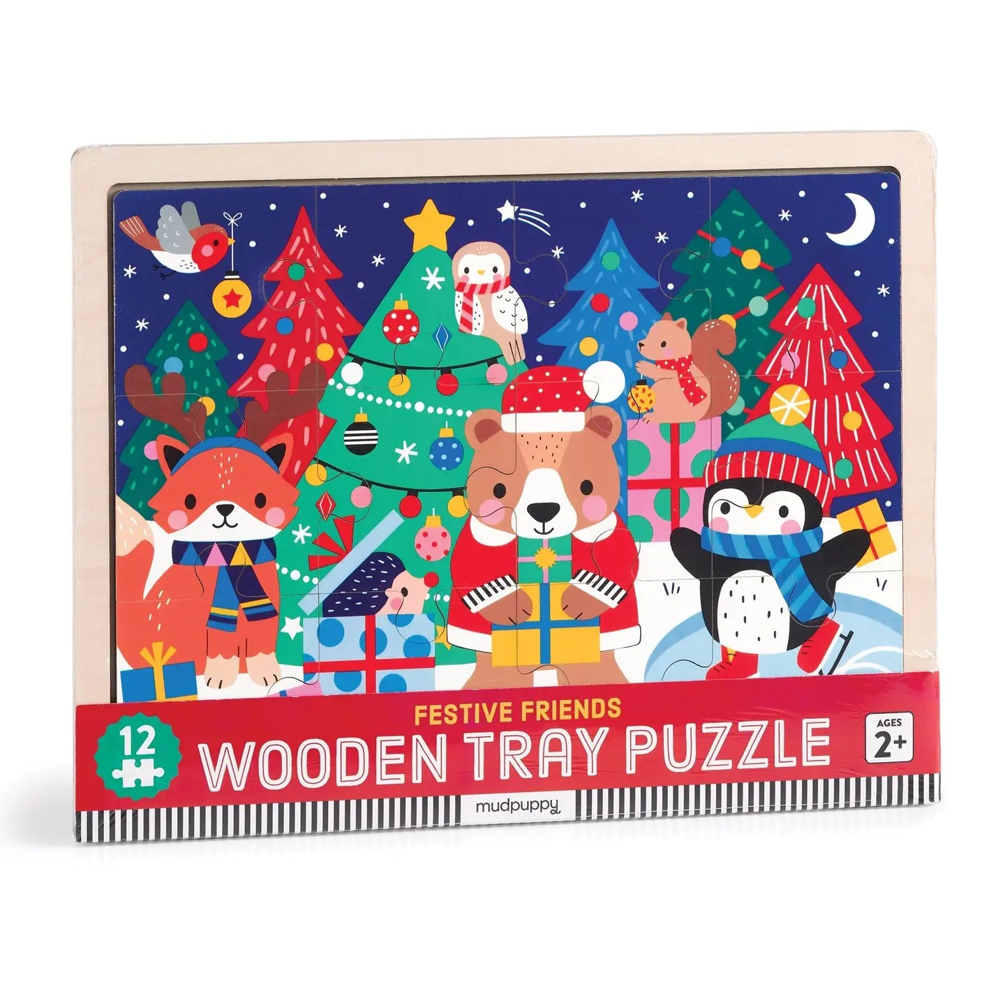 Festive Friends Wooden Tray Puzzle