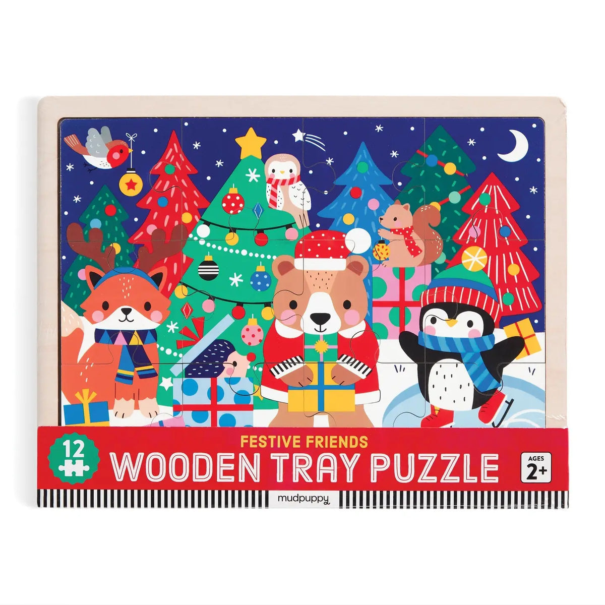 Festive Friends Wooden Tray Puzzle