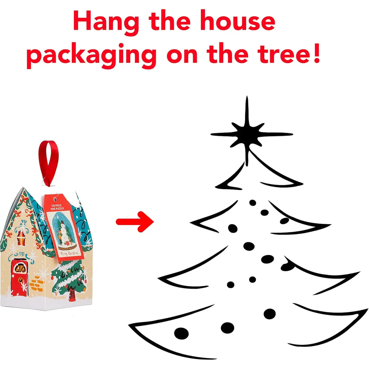 Snow Globe Puzzle Ornament