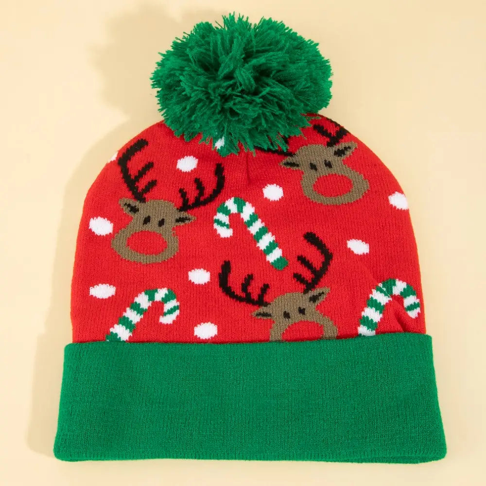 Reindeer Pom Beanie