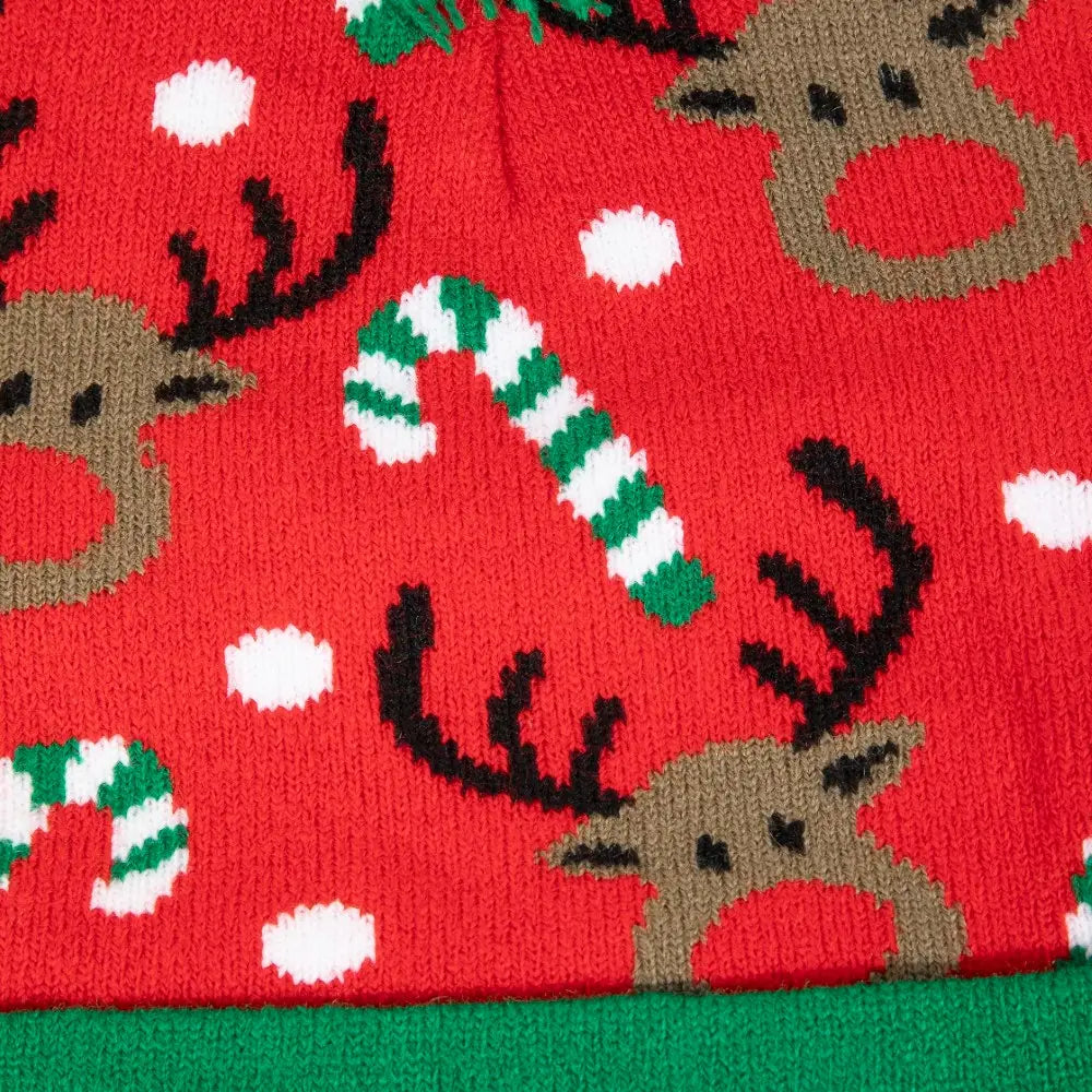 Reindeer Pom Beanie