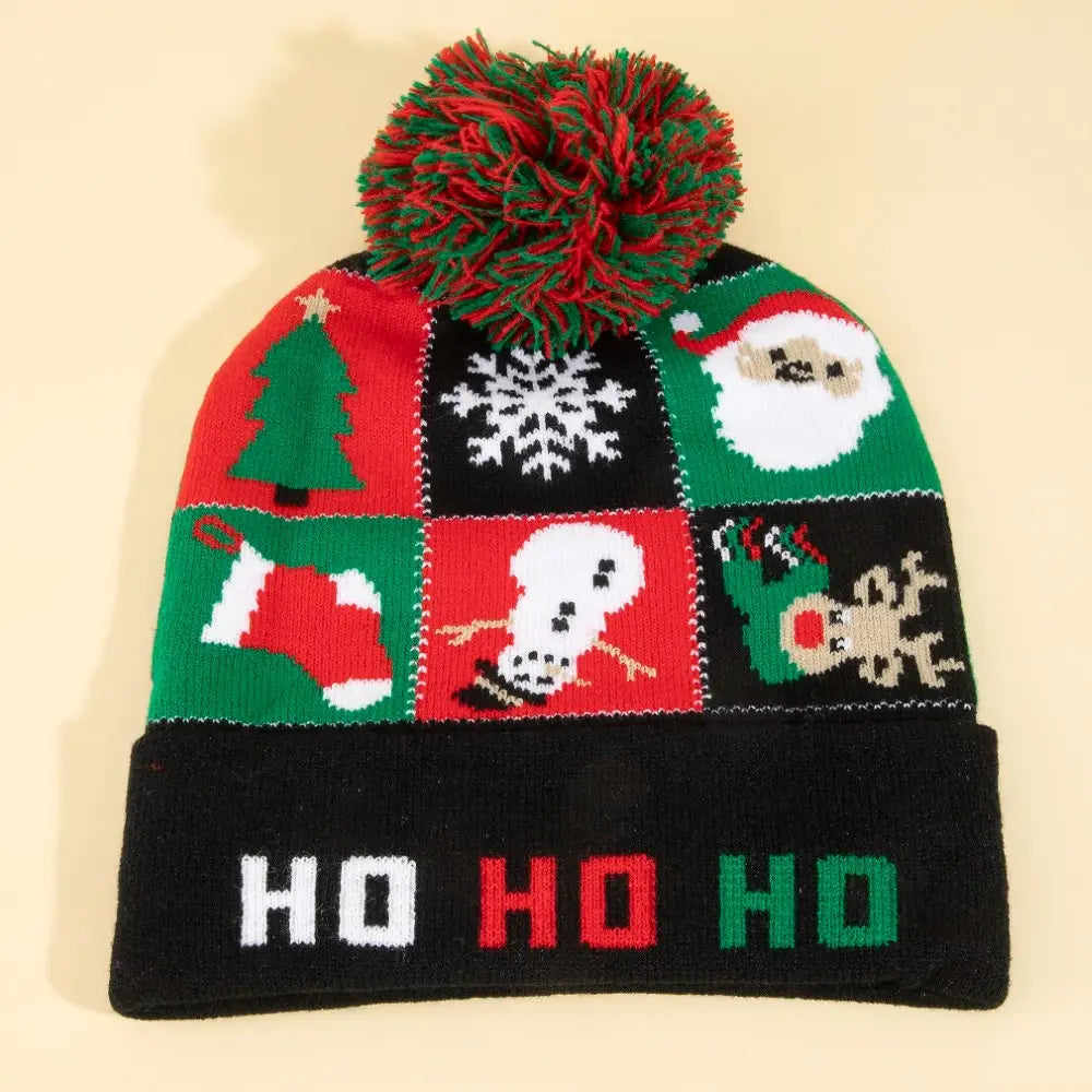 Ho Ho Ho Pom Beanie