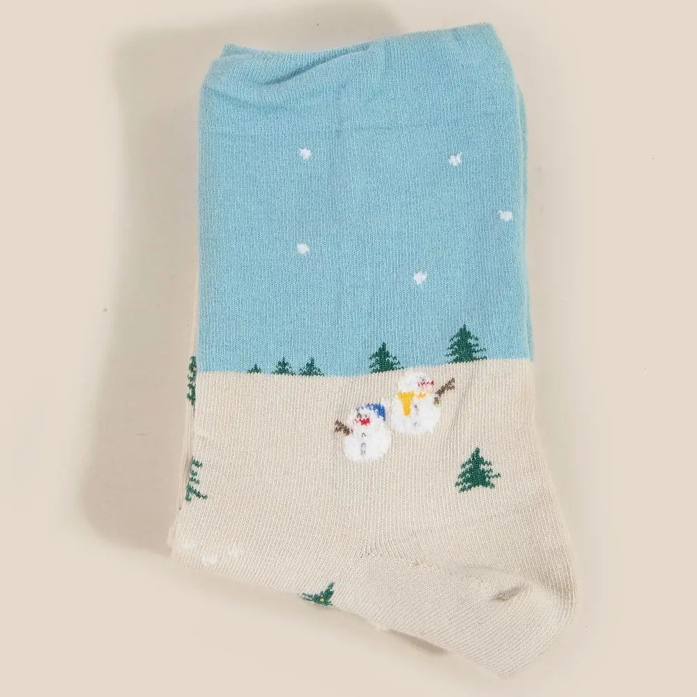 Two Tone Holiday Socks