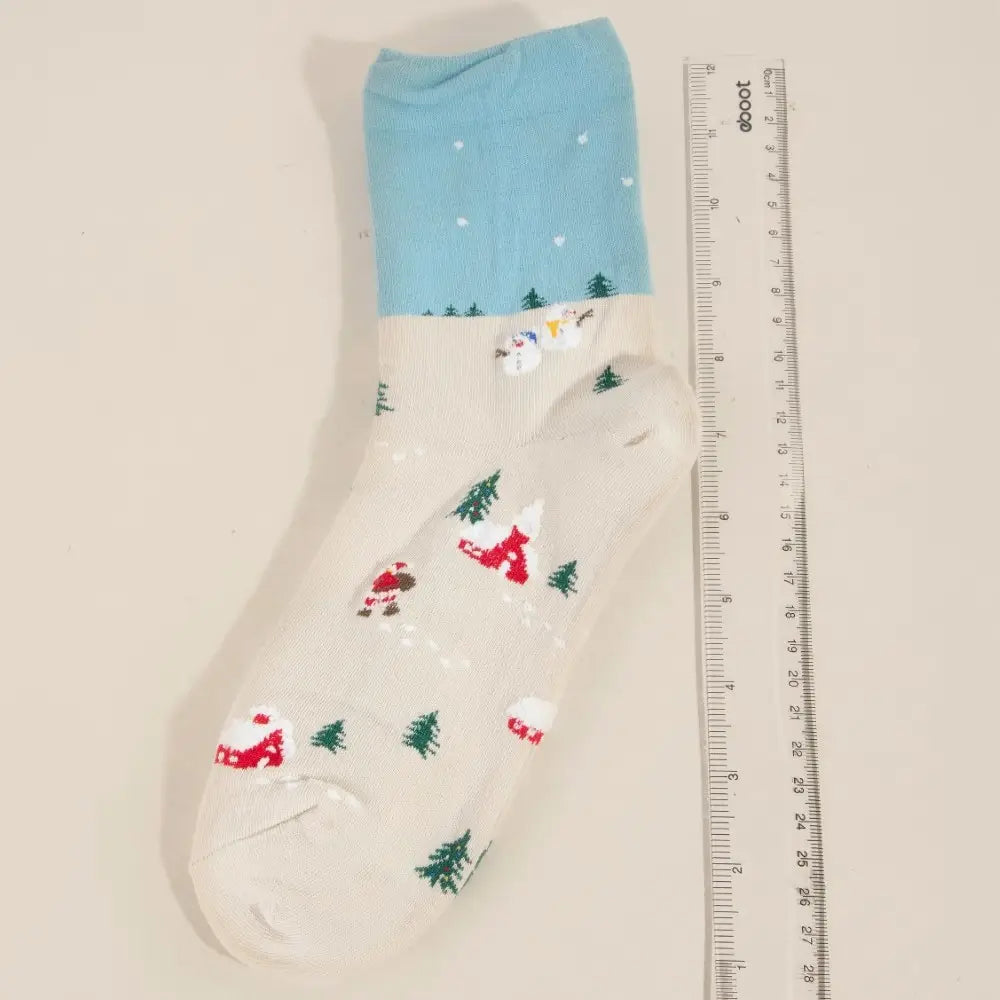 Two Tone Holiday Socks