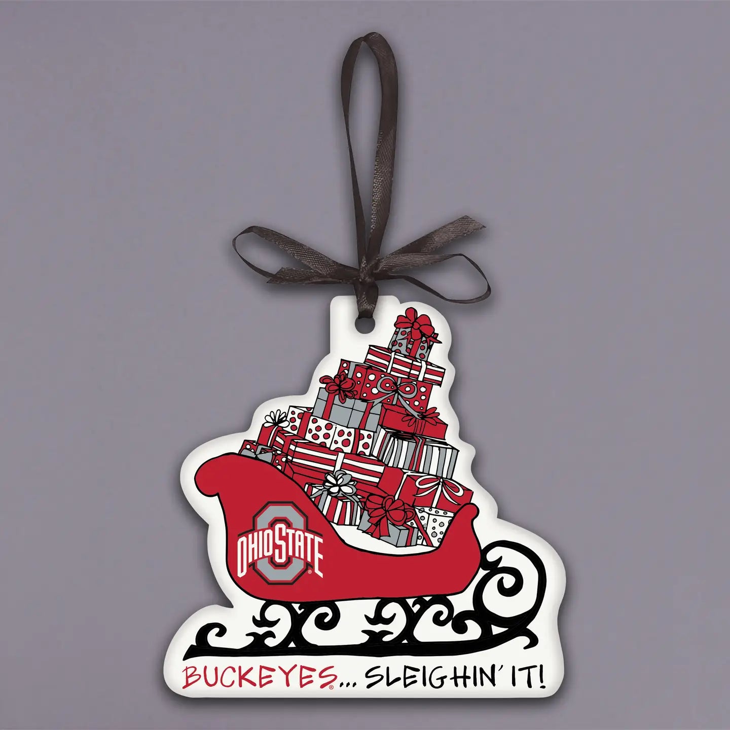 Ohio State Sleighin It Ornament