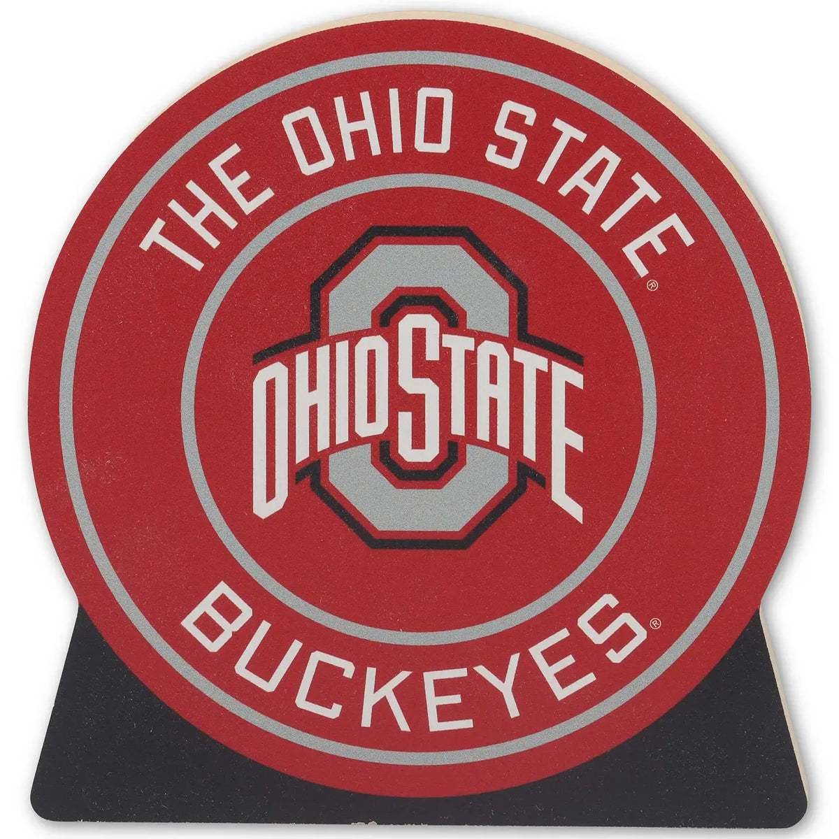 Ohio State Buckeyes Badge Chunky Wood Sign