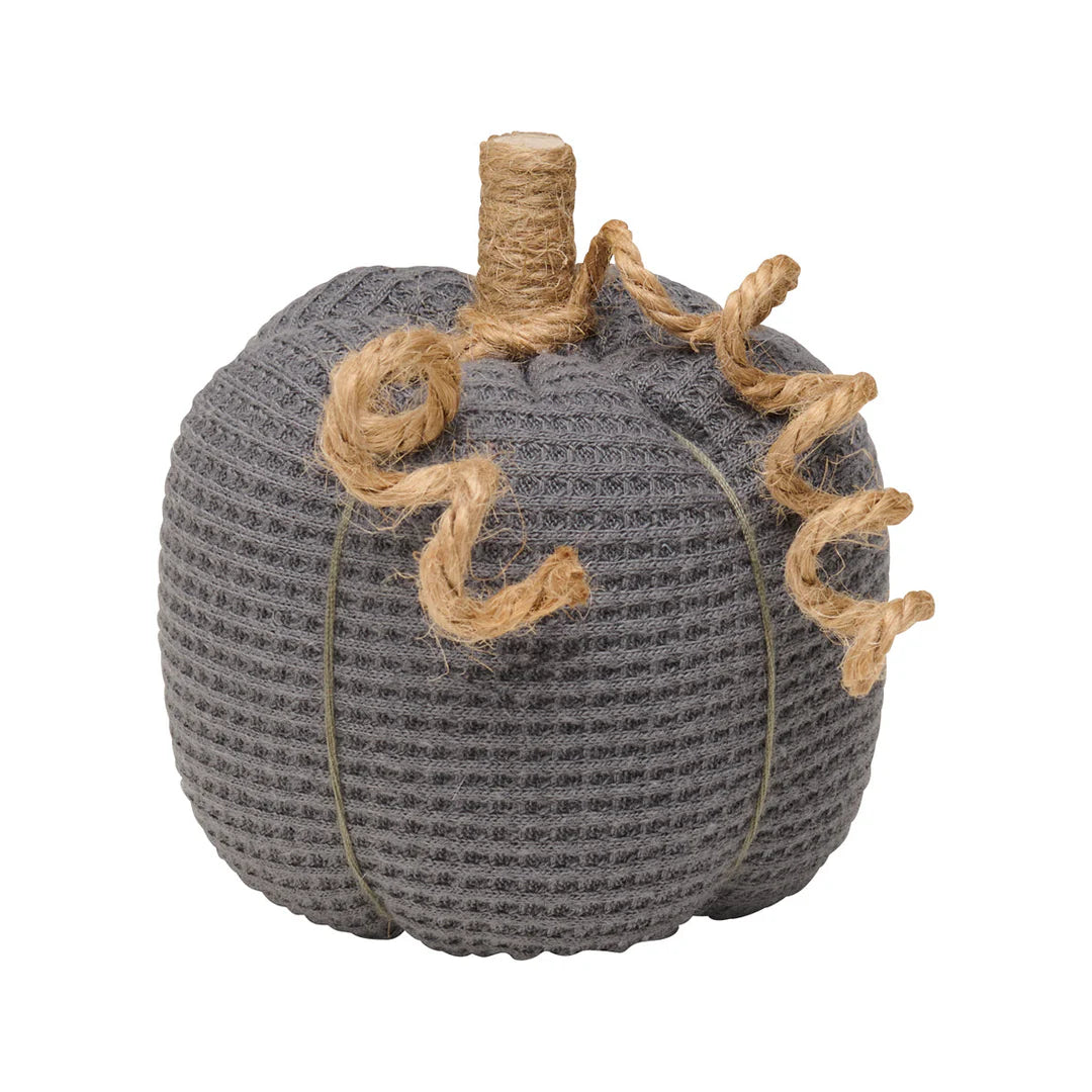 Small Gray Waffle Pumpkin