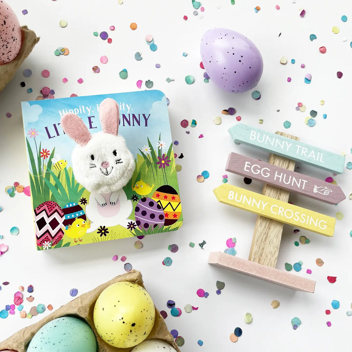 Hippity Hoppity Little Bunny Finger Puppet Book