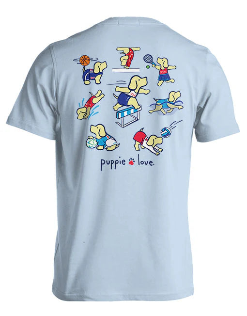 Puppie Love Paris Games Pups Tee