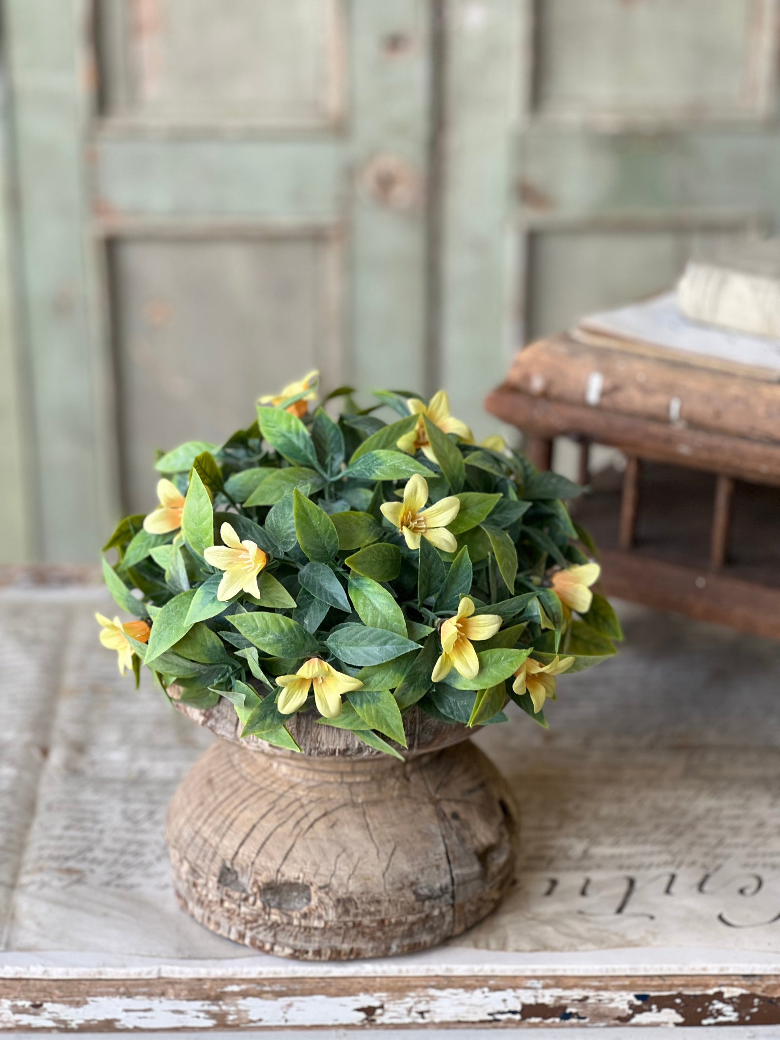 Bashful Blooms Half Sphere - Yellow