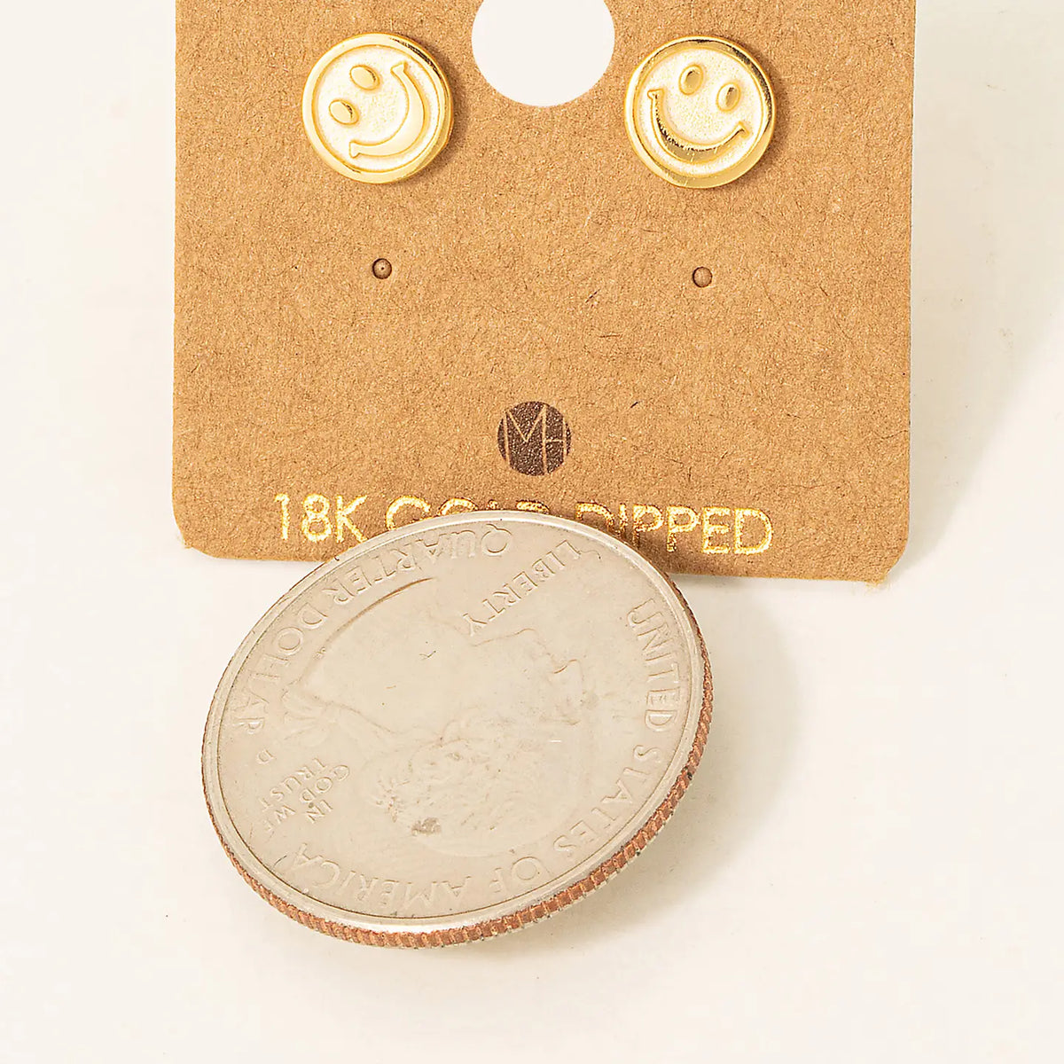 Smiley Face Stud Earrings