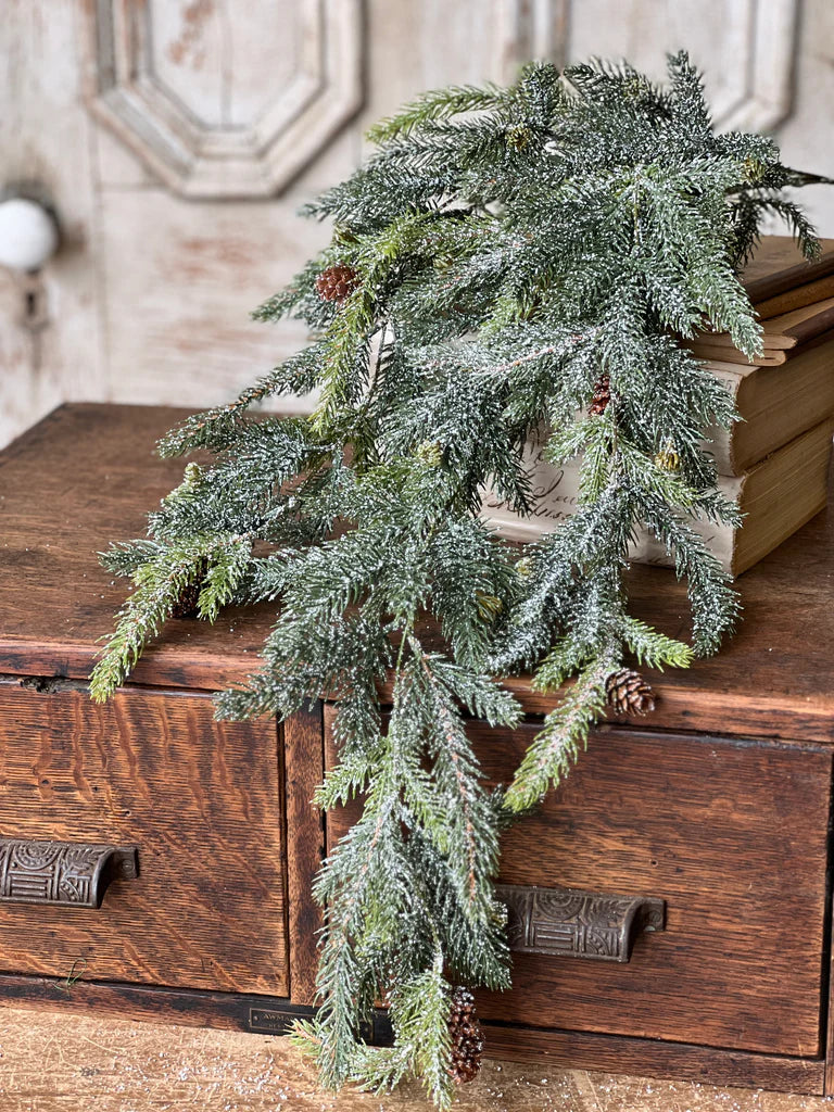 Frosted White Spruce Hanging