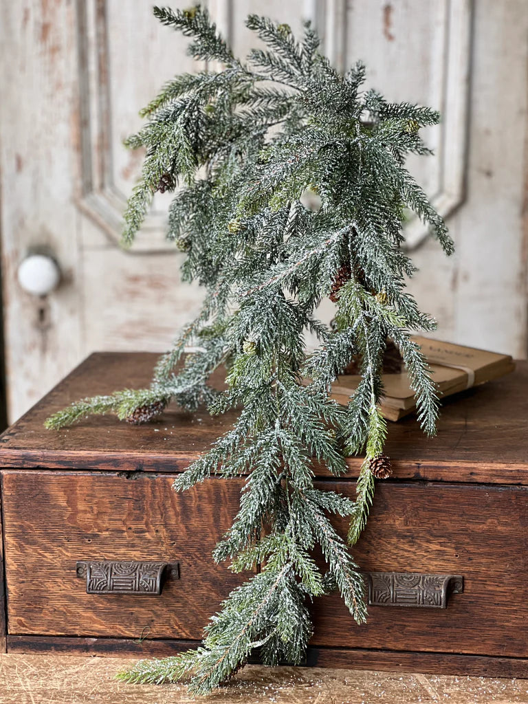 Frosted White Spruce Hanging