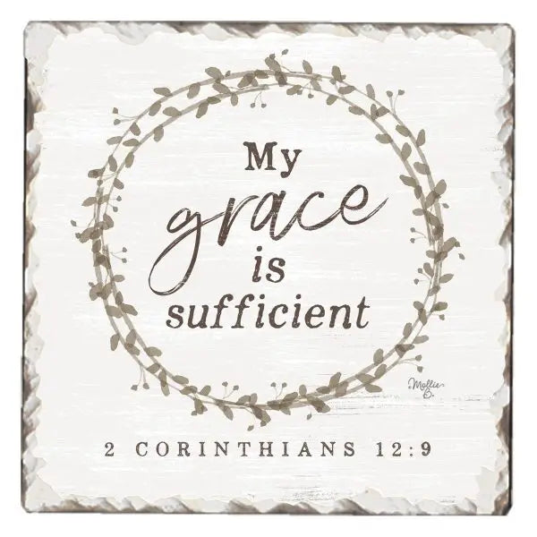 My Grace is Sufficient Coaster