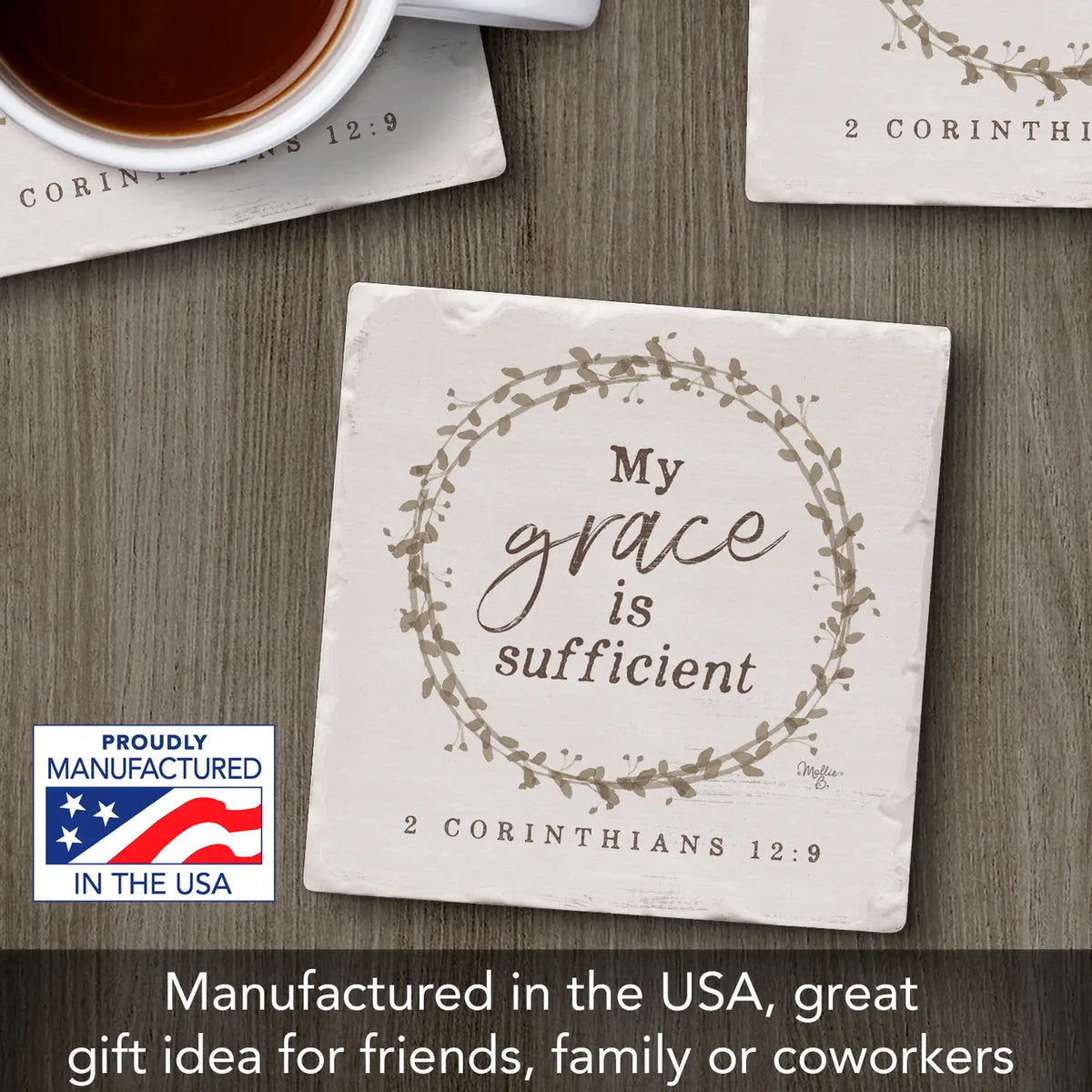 My Grace is Sufficient Coaster