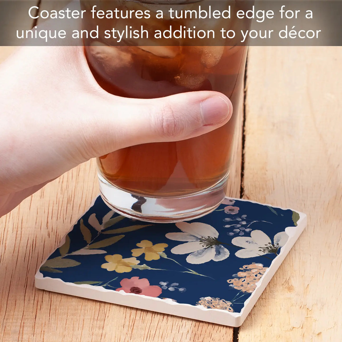 Blue Multi Floral Coaster