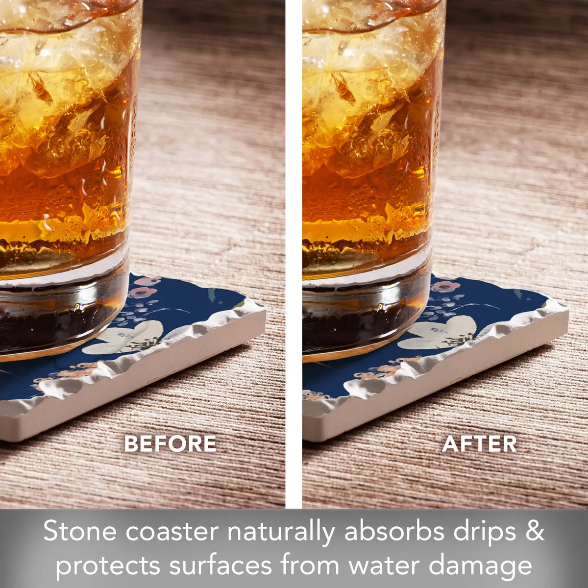 Blue Multi Floral Coaster