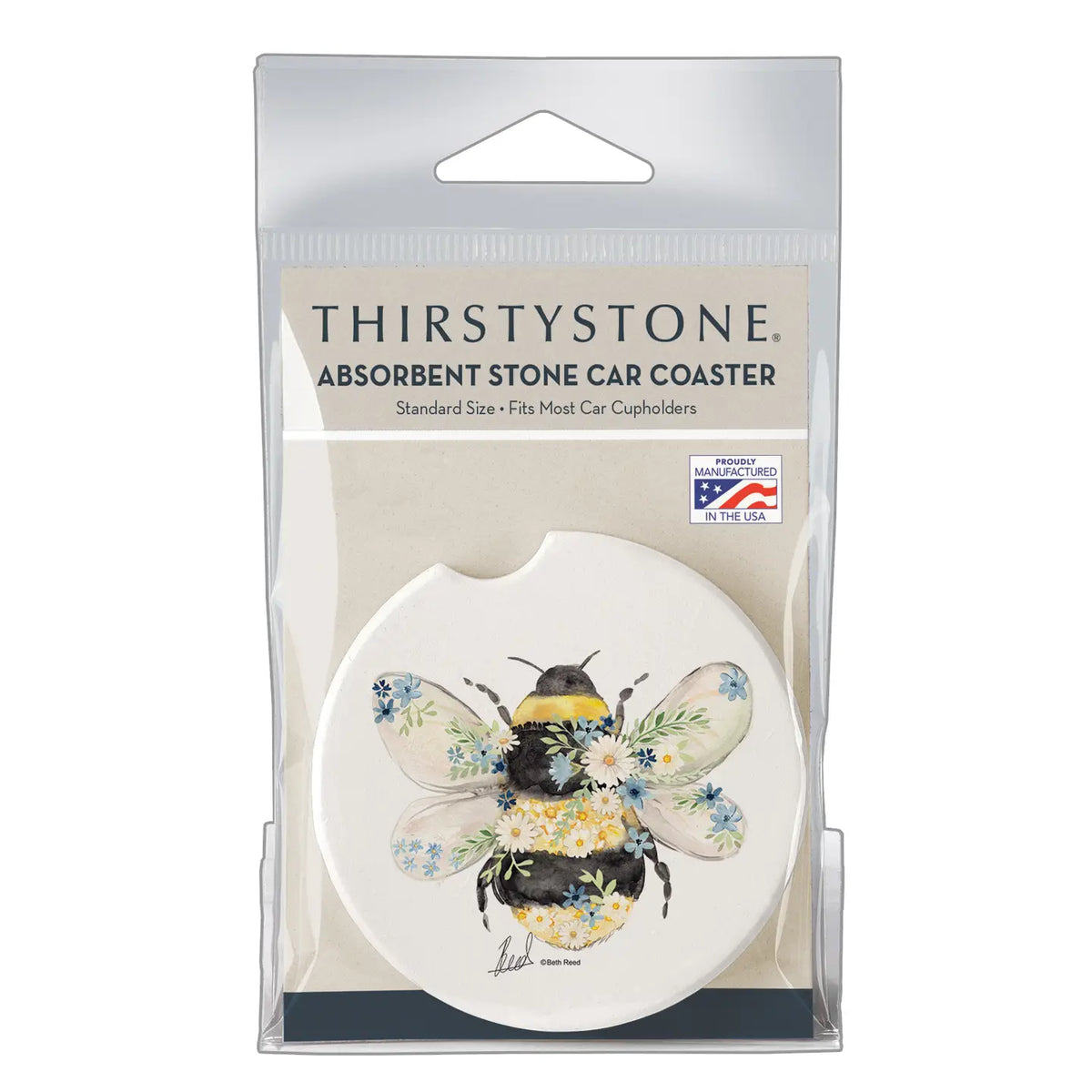 Beautiful Bee Car Coaster