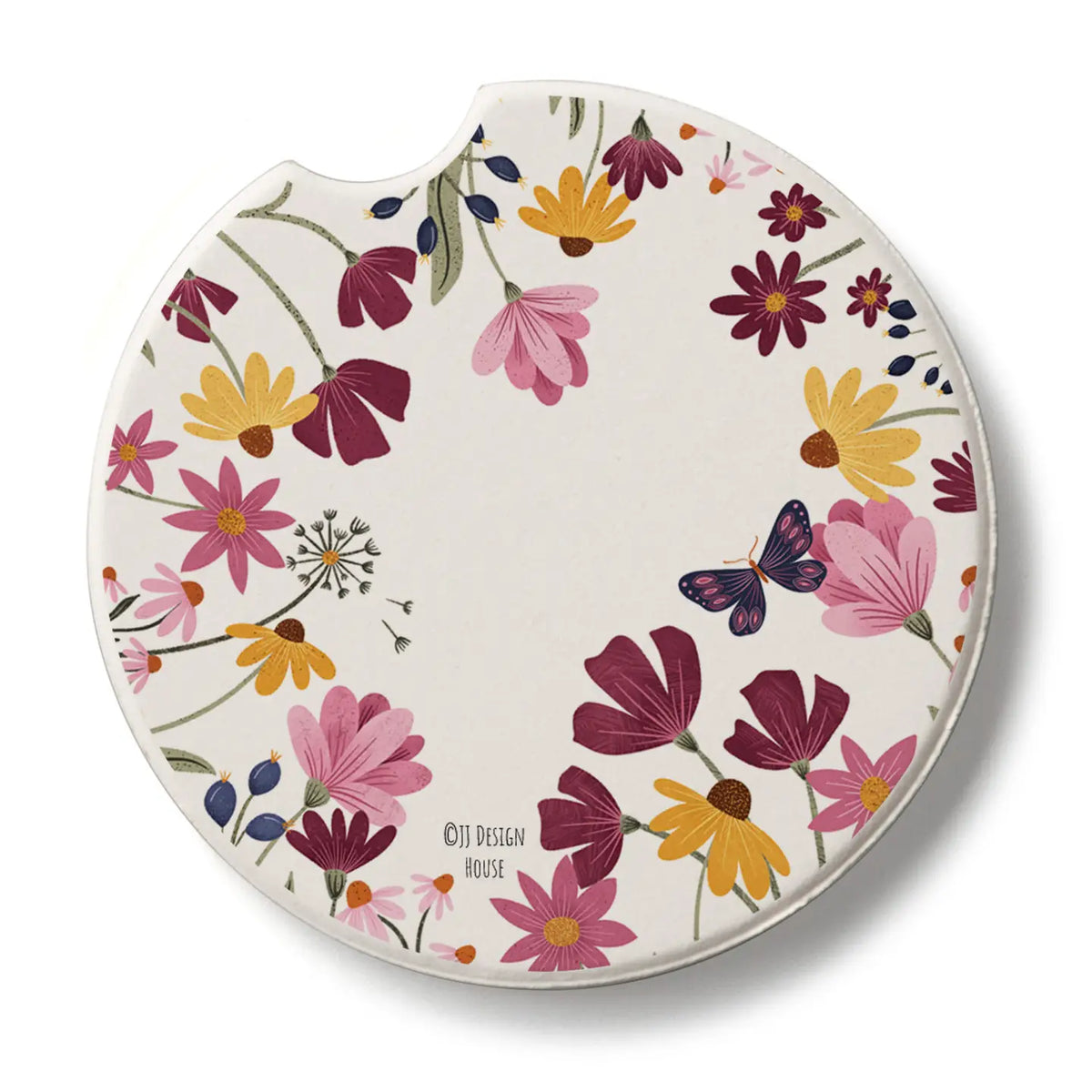 Blooming Border Car Coaster