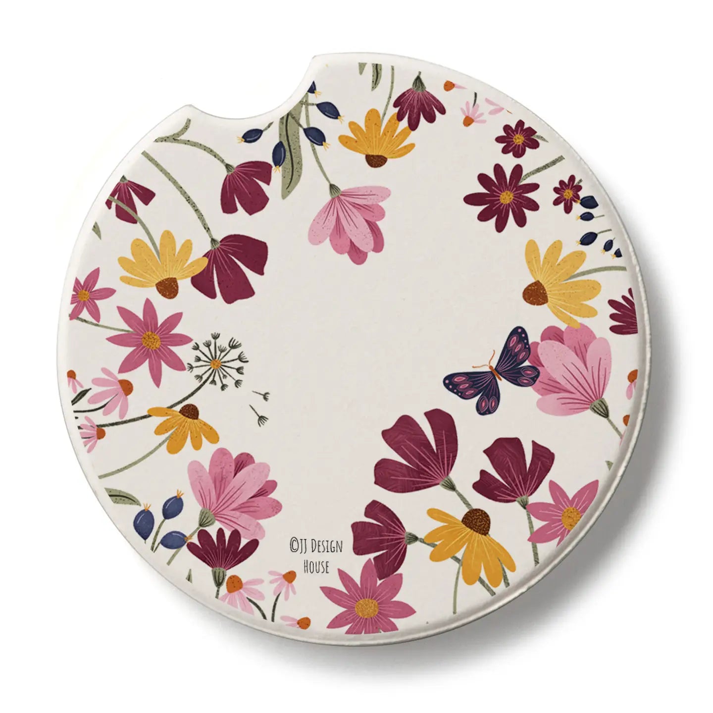 Blooming Border Car Coaster