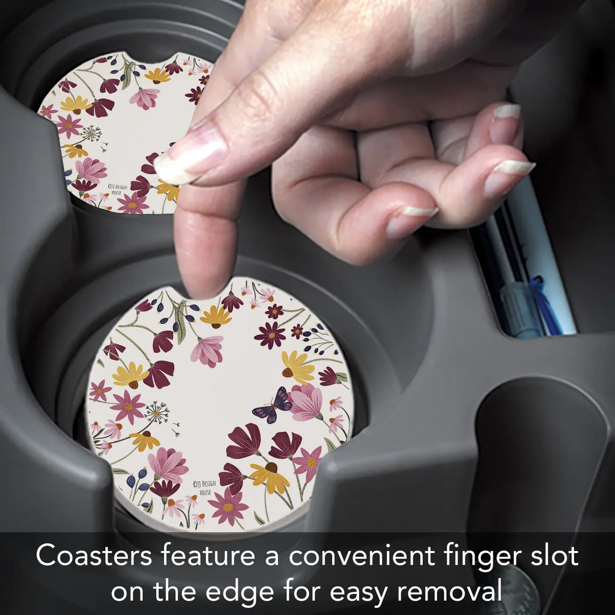 Blooming Border Car Coaster