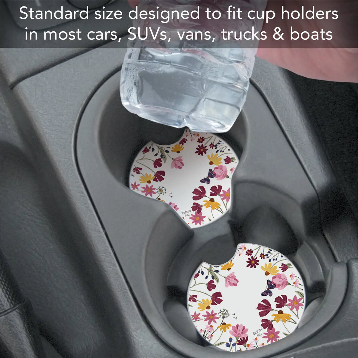 Blooming Border Car Coaster