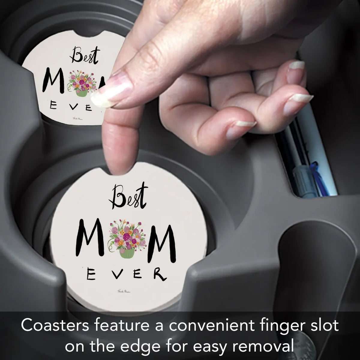 Best Mom Ever Car Coaster