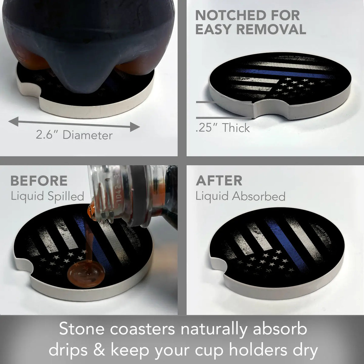 Blue Line Car Coaster