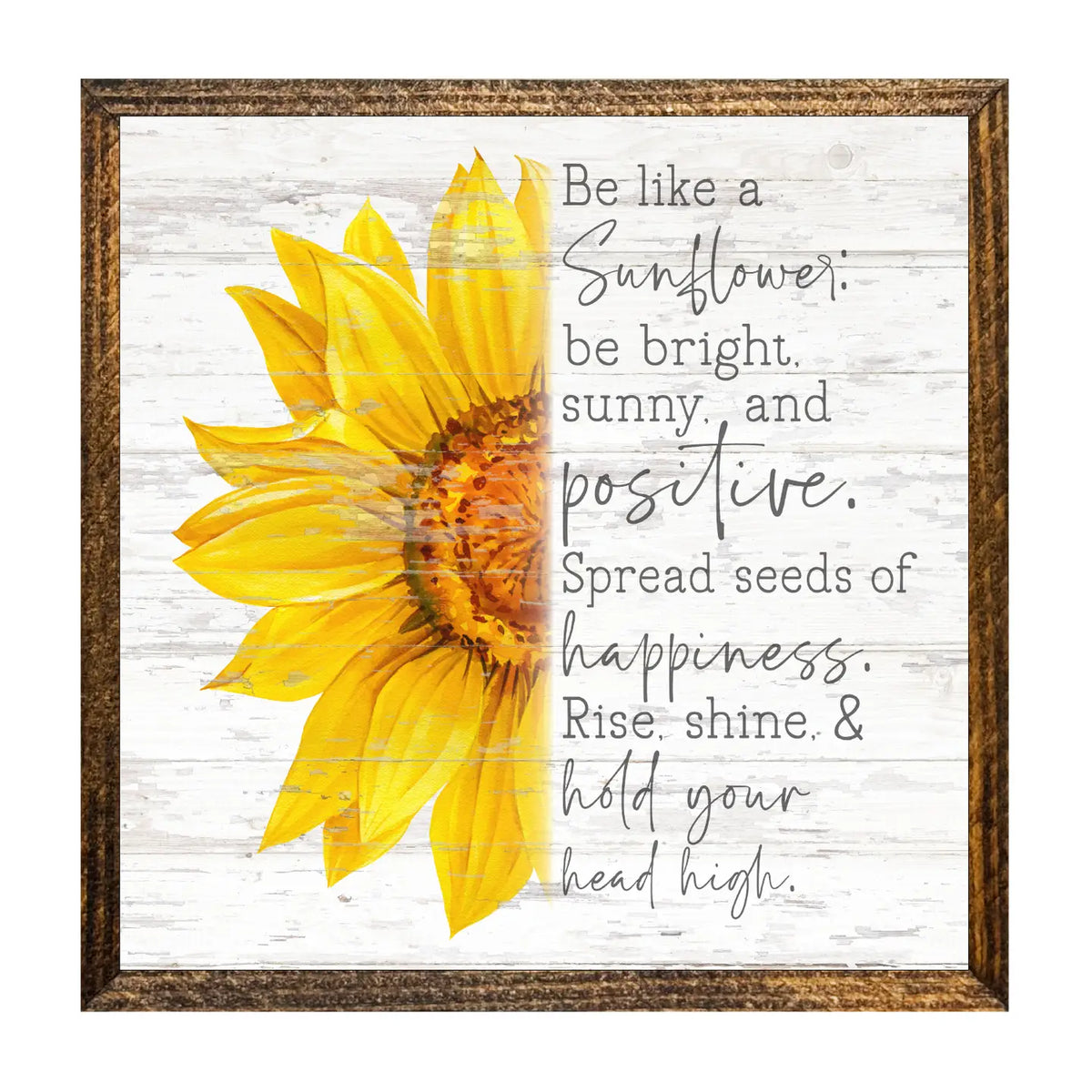 Be Like a Sunflower Framed Sign