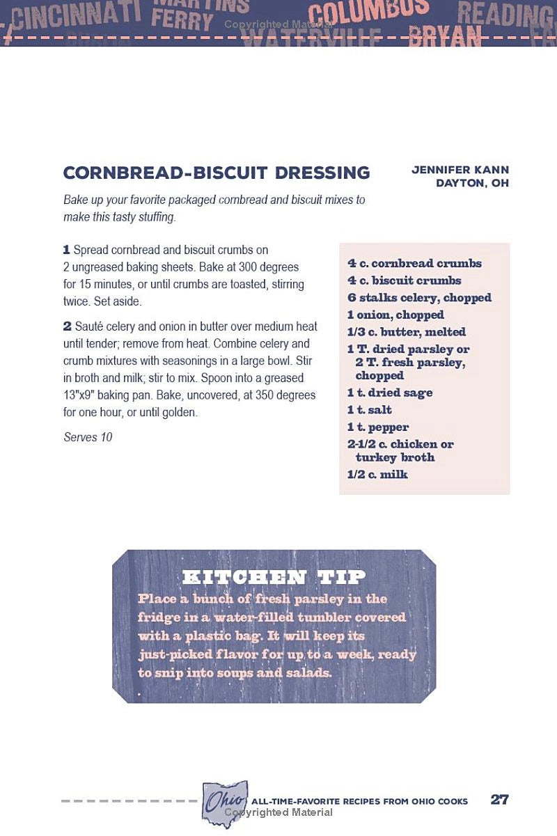 Ohio Cooks Recipe Book