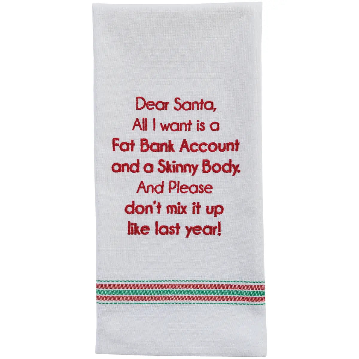 Fat Bank Account Skinny Body Towel