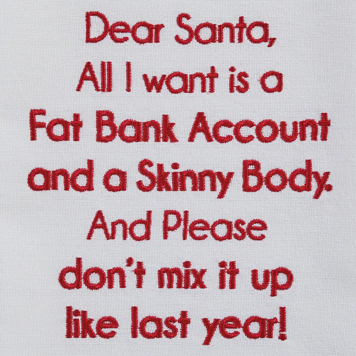 Fat Bank Account Skinny Body Towel