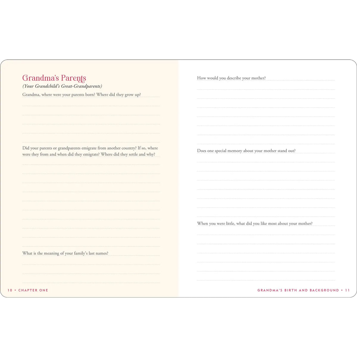 Grandma’s Story Keepsake Journal