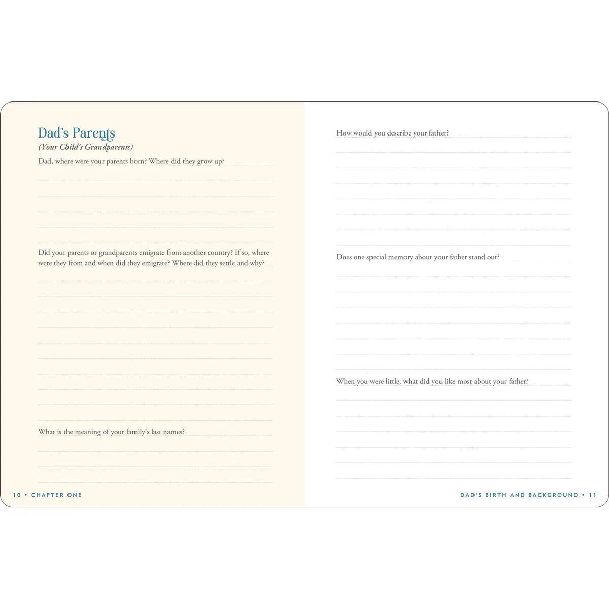Dad’s Story Keepsake Journal