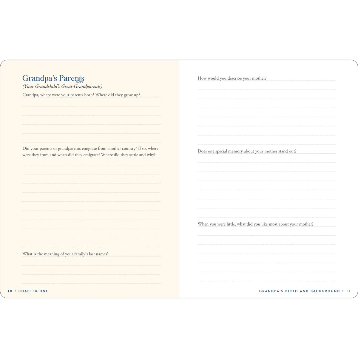 Grandpa’s Story Keepsake Journal