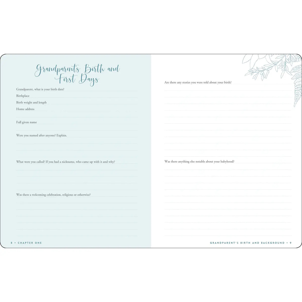 Memories for my Grandchild Keepsake Book