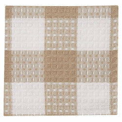 Wicklow Check Dishcloth - Natural