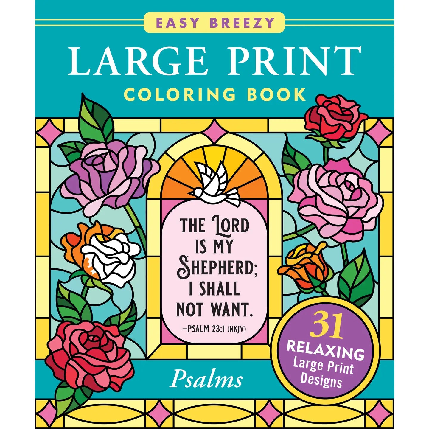 Psalms Large Print Coloring Book