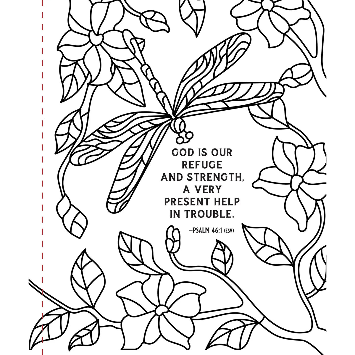 Psalms Large Print Coloring Book