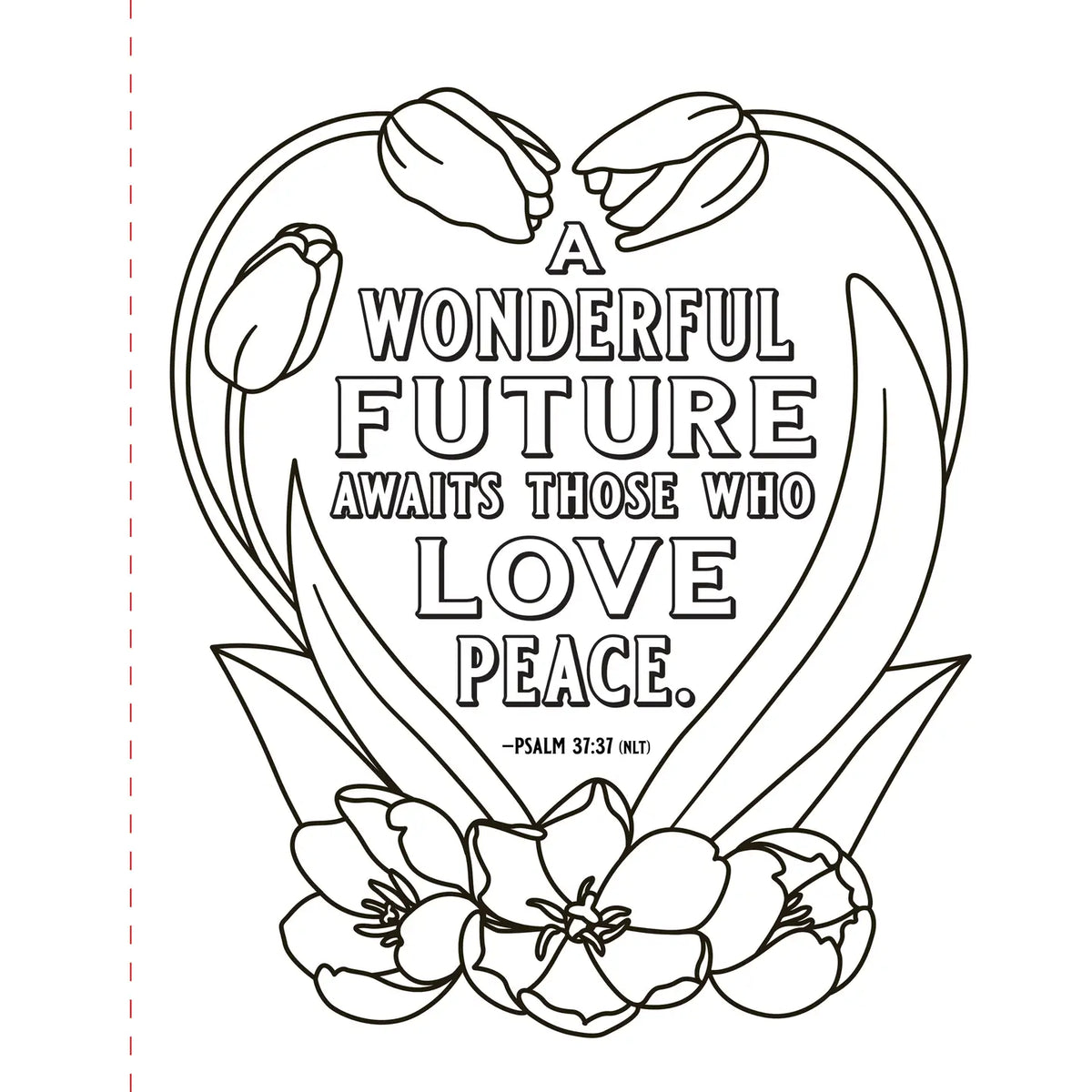 Psalms Large Print Coloring Book